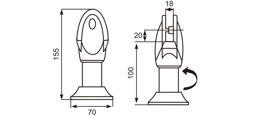 可调脚座 Adjustable Support Leg