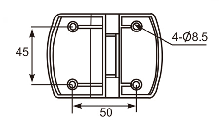 平门自动归位合页Flat Door Hinge 